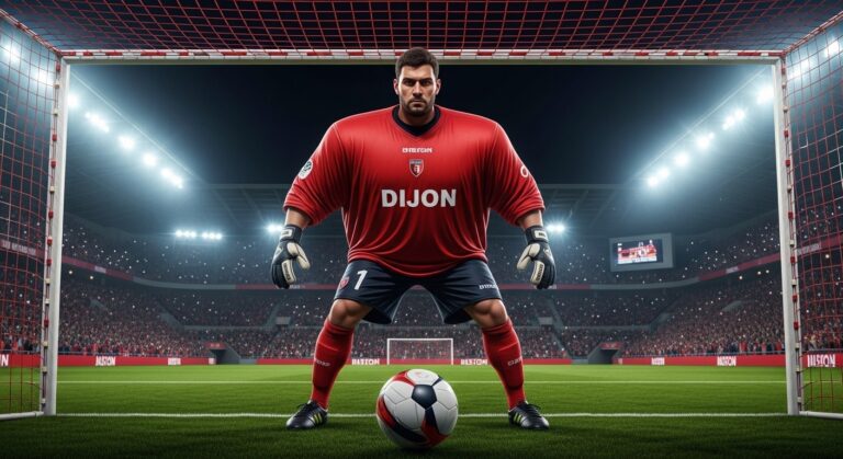 Dijon Triomphe avec un Défenseur dans les Buts