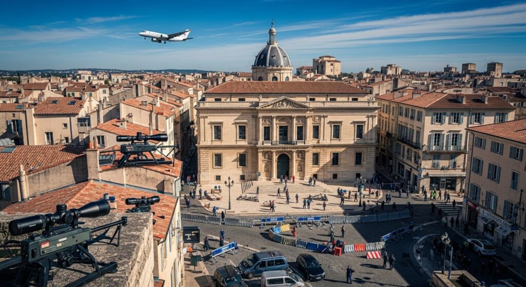 Dispositif Sécurité Inédit Aix-en-Provence Procès DZ Mafia