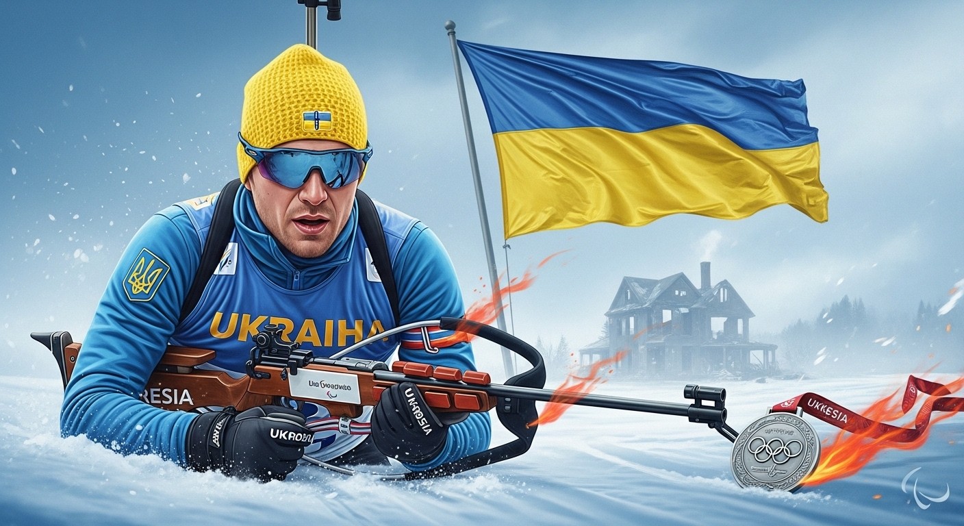 Découvrez l’histoire émouvante de Dmytro Suiarko, quintuple médaillé paralympique ukrainien. Malgré maison détruite et médaille revendue, il brille aux Jeux 2026. Un portrait inspirant de résilience.