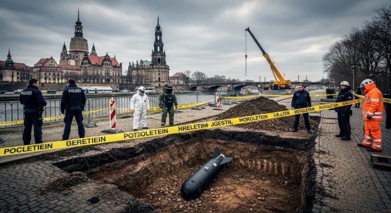 Dresde Évacuée : Bombe WWII de 250 Kg Découverte