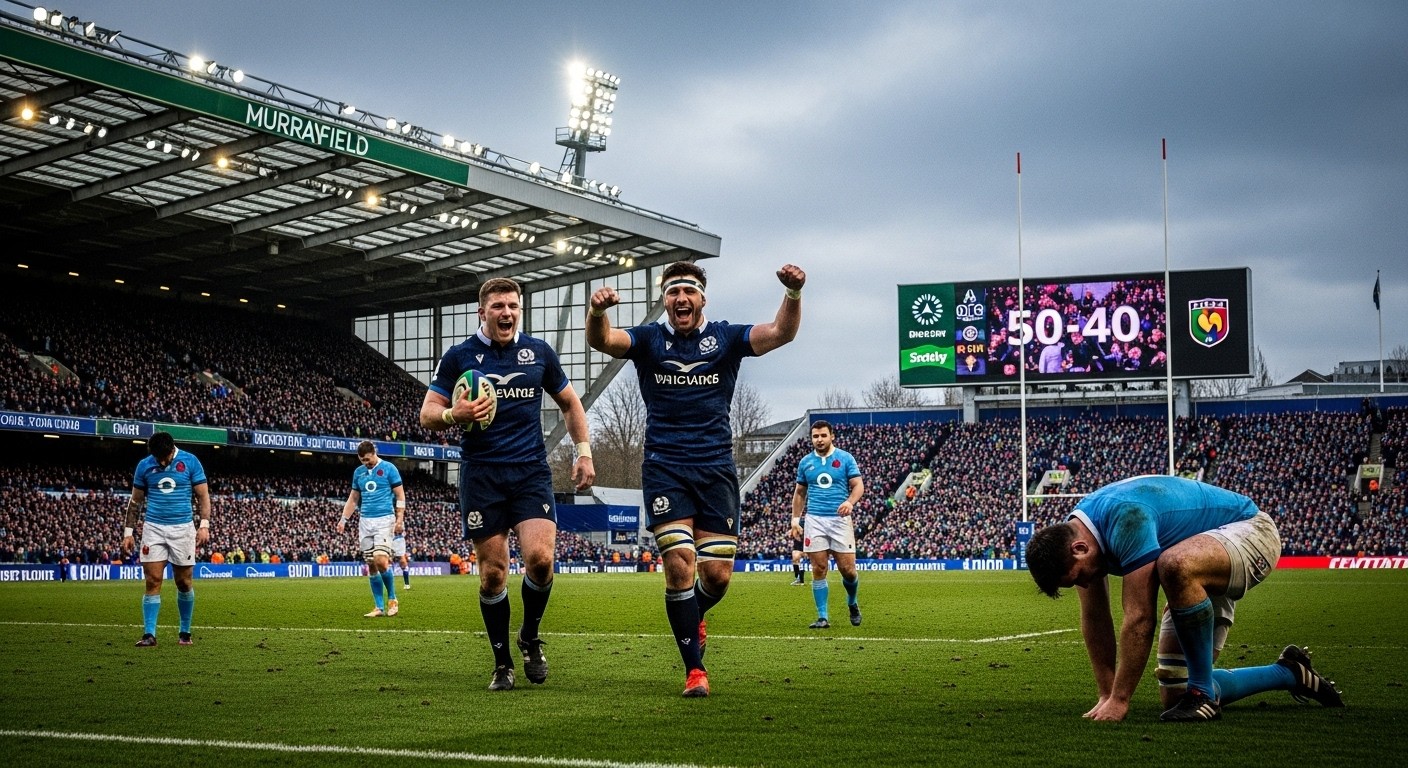 Le XV de France s'incline lourdement 50-40 en Écosse lors du Tournoi des Six Nations 2026. Plus de 50 points encaissés depuis 11 ans : analyse complète de cette défaite choc.