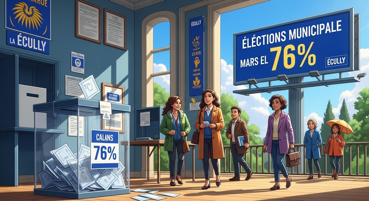 Découvrez les résultats écrasants des municipales 2026 à Écully : Sébastien Michel réélu avec 75,93 % des voix dès le premier tour. Participation en hausse, analyse et perspectives pour la commune.