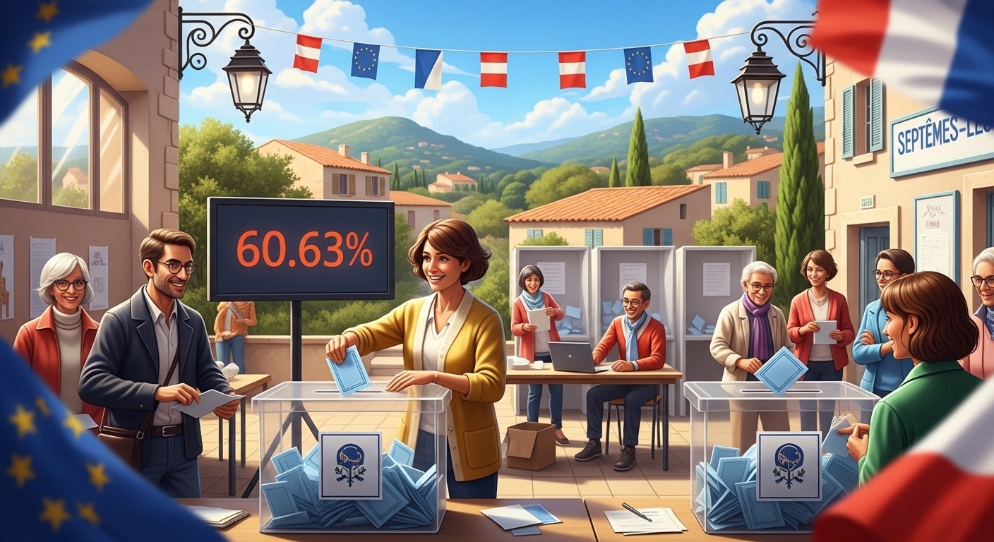 Découvrez les résultats du premier tour des municipales 2026 à Septèmes-les-Vallons : large victoire de la liste d'union à gauche avec 60,63 %, participation en hausse et analyse des enjeux locaux.