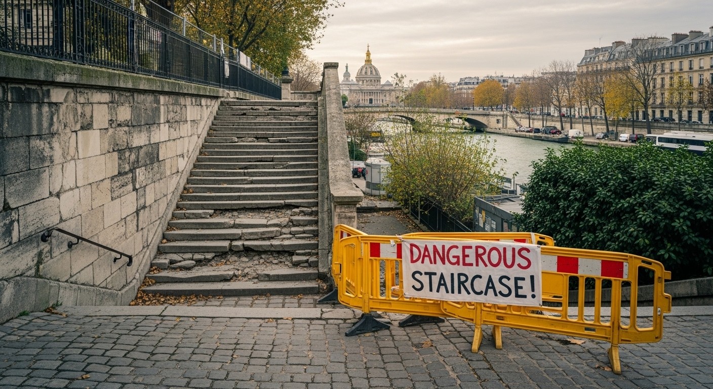 Découvrez comment l'escalier vétuste reliant Passy au RER C à Paris, connu pour sa dangerosité et son apparition dans un film culte, bénéficie enfin de travaux de sécurisation très attendus par les habitants.