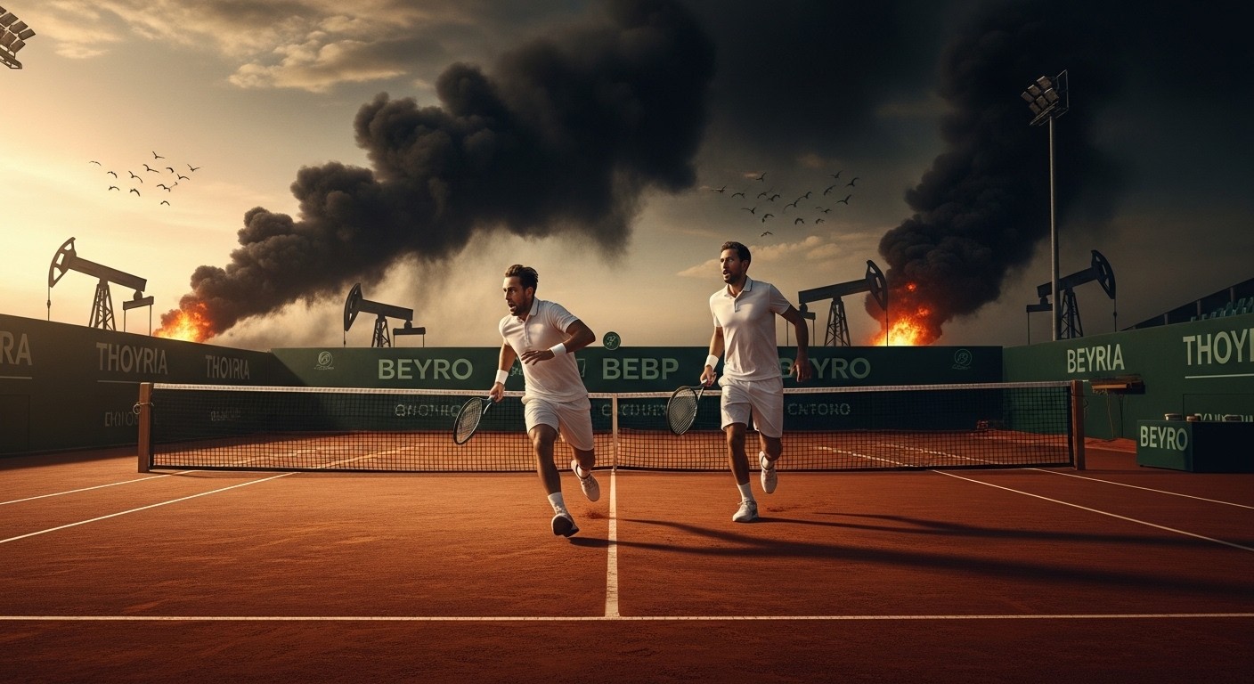 Découvrez la vidéo glaçante où des joueurs fuient un tournoi Challenger aux Émirats suite à des explosions liées au conflit régional. Une scène terrifiante qui interrompt le tennis.
