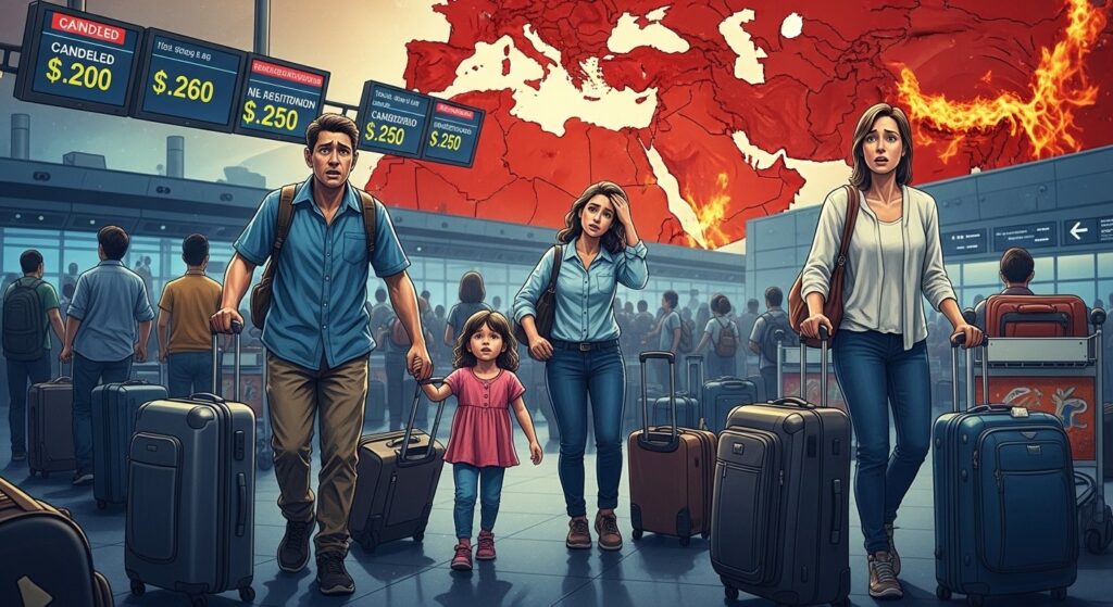 Famille Bloquée Guerre Iran : Vols à 16 000 €