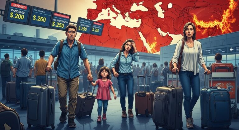 Famille Bloquée Guerre Iran : Vols à 16 000 €