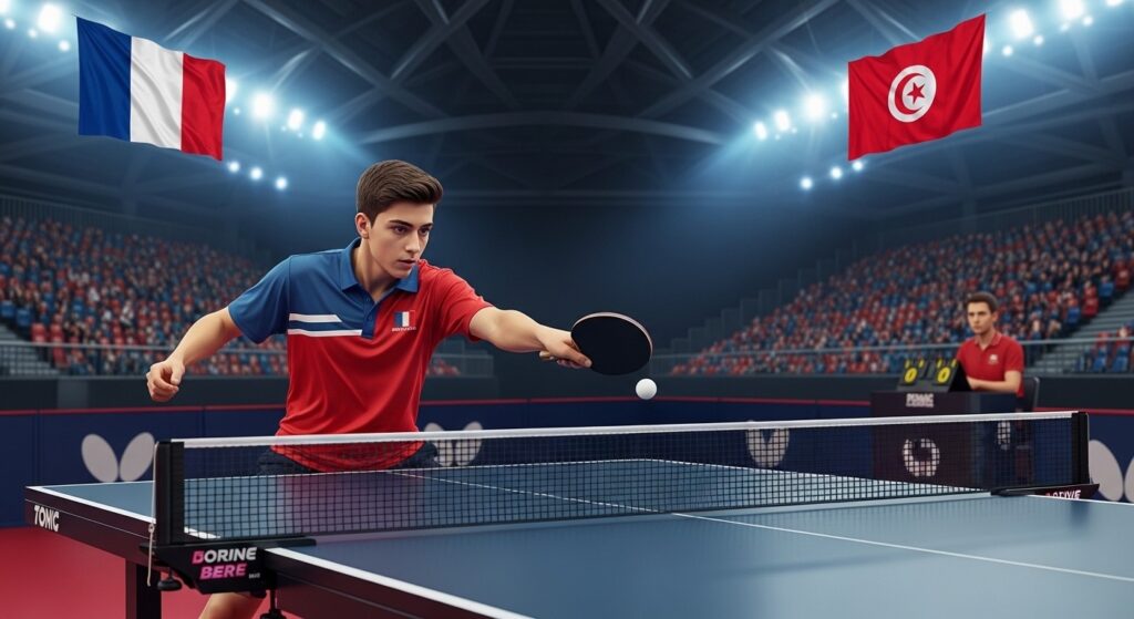 Flavien Coton Favori à Tunis : Ambitions d&rsquo;un Prodige du Ping