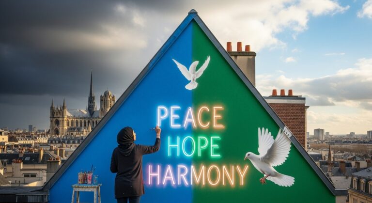 Fresque pour la Paix à Reims : Un Message d’Espoir en Pleine Guerre