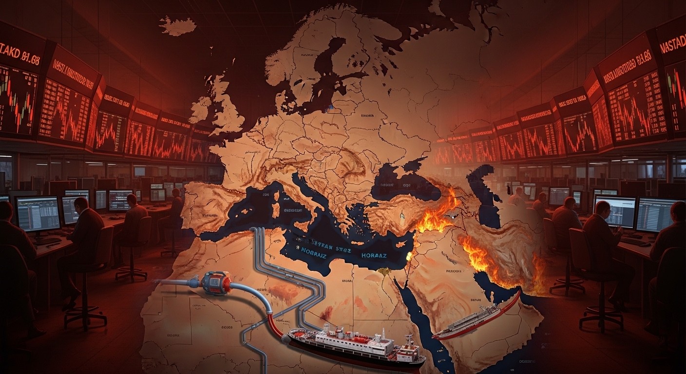 Conflit au Moyen-Orient : les bourses européennes plongent, le gaz TTF explose de plus de 50 % suite à l'opération contre l'Iran. Impacts économiques immédiats et risques d'inflation.