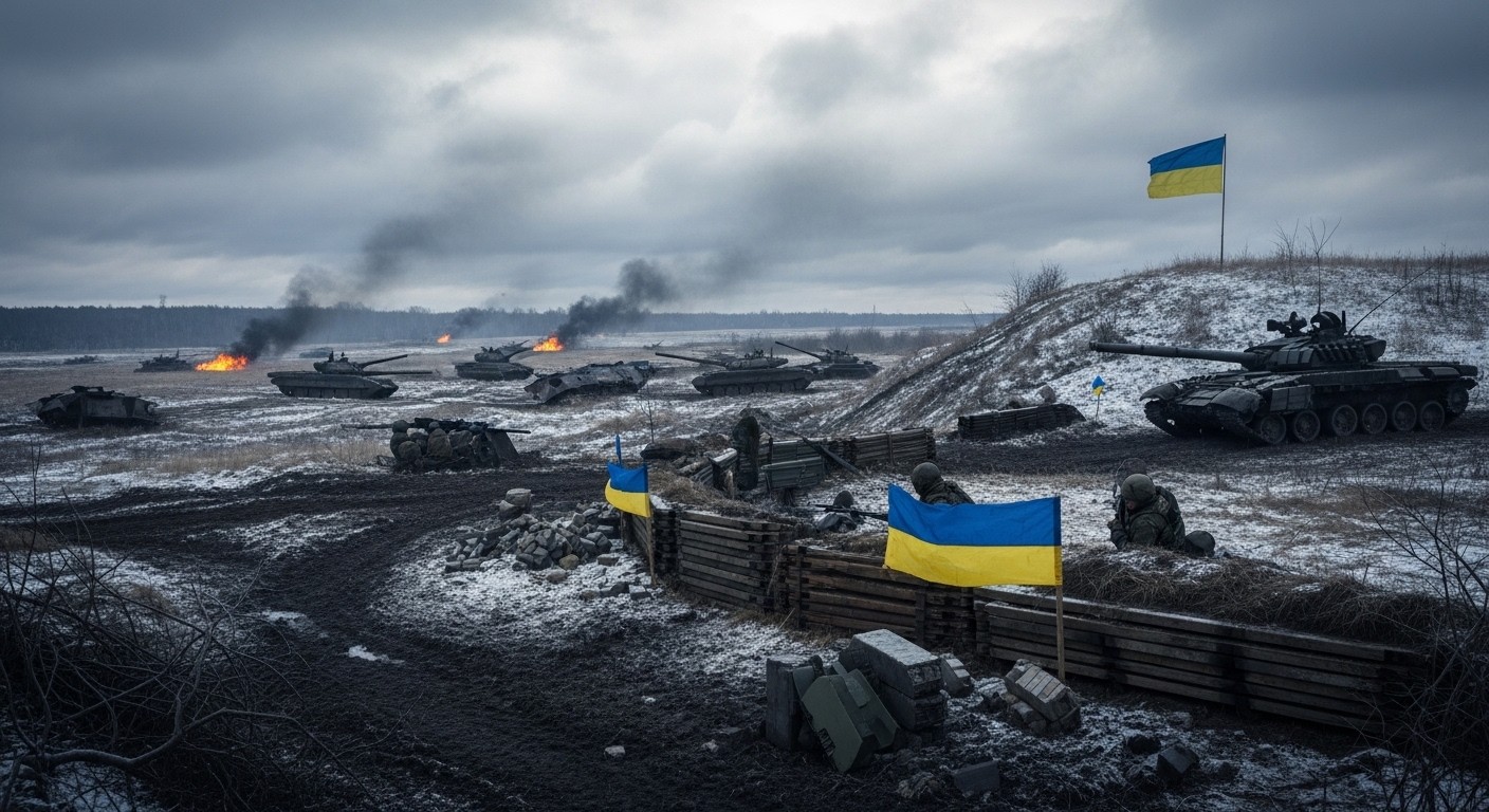 En février 2026, les forces russes n'ont gagné que 123 km² en Ukraine, leur plus faible progression depuis avril 2024. Contre-offensives ukrainiennes et facteurs clés expliquent ce ralentissement inédit.