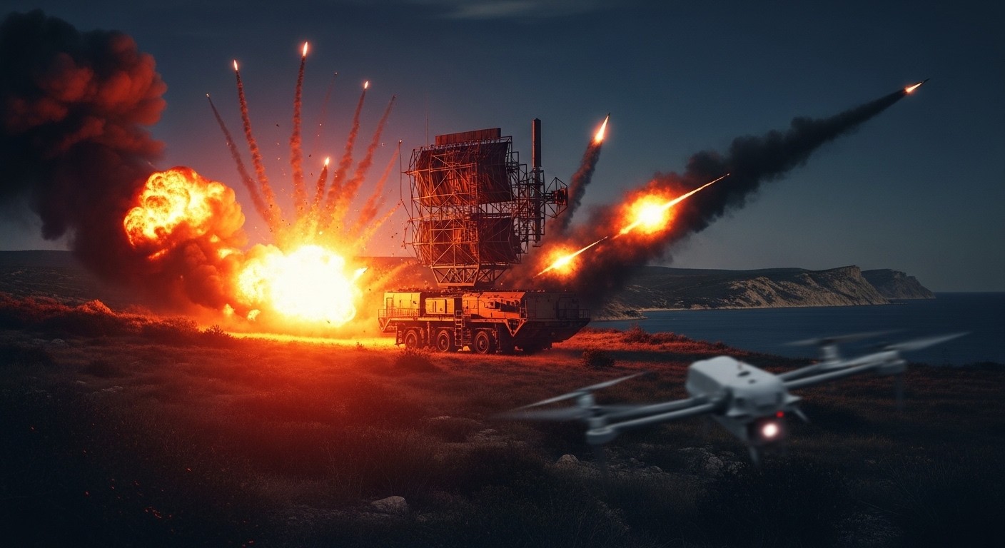 En Crimée, un radar Yenisei du système S-500 russe ultra-moderne a été détruit par un drone ukrainien. Découvrez les détails de cette frappe qui expose les failles de la défense aérienne de Moscou et ses implications stratégiques.