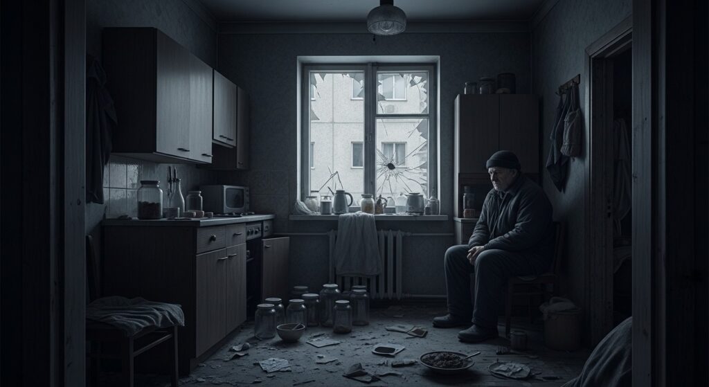 Guerre en Ukraine : Un Retraité Seul à Kharkiv Sans Eau ni Électricité