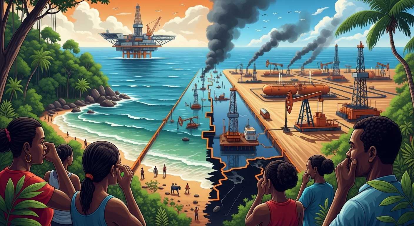 Découvrez pourquoi la Guyane française, au cœur du "Petit Qatar", voit ses voisins s'enrichir grâce au pétrole tandis que l'exploration reste interdite, aggravant frustrations et pauvreté.