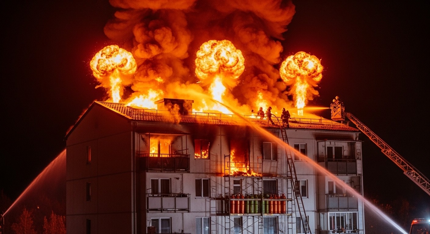 Découvrez comment un incendie sur un chantier à Igny a provoqué trois explosions de bouteilles de gaz sur un toit, sans faire de blessé. Détails, intervention des pompiers et conséquences.