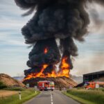 Incendie à Guibeville : Quand un Stock de Bois Met le Feu aux Routes