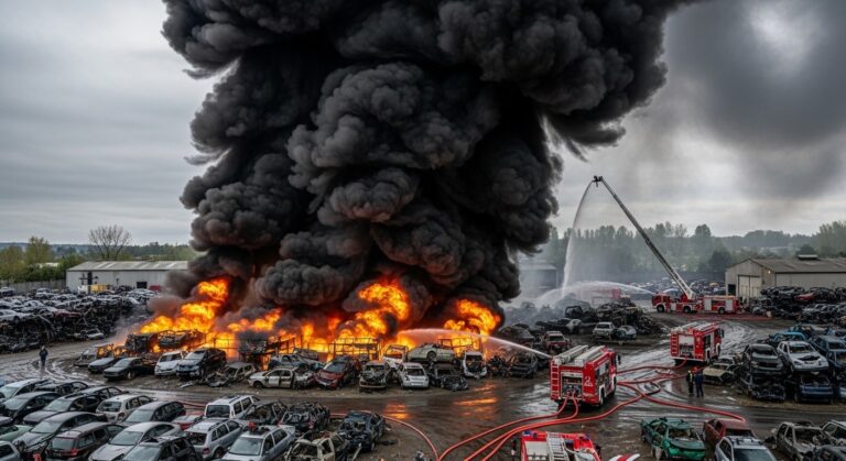 Incendie Casse Auto Oise : 20 Voitures Détruites