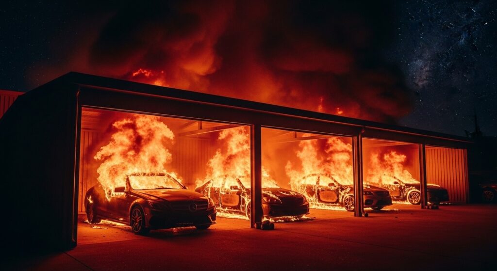 Incendie Criminel à Six-Fours : 1500 Euros pour Détruire 28 Voitures