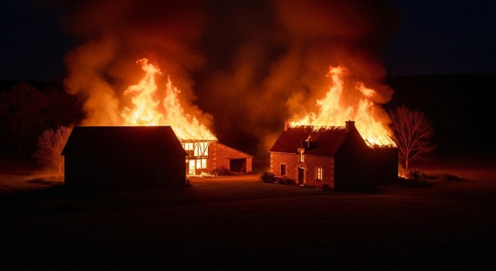 Incendie Mortel à Salives : Deux Fermes Détruites en Côte-d&rsquo;Or