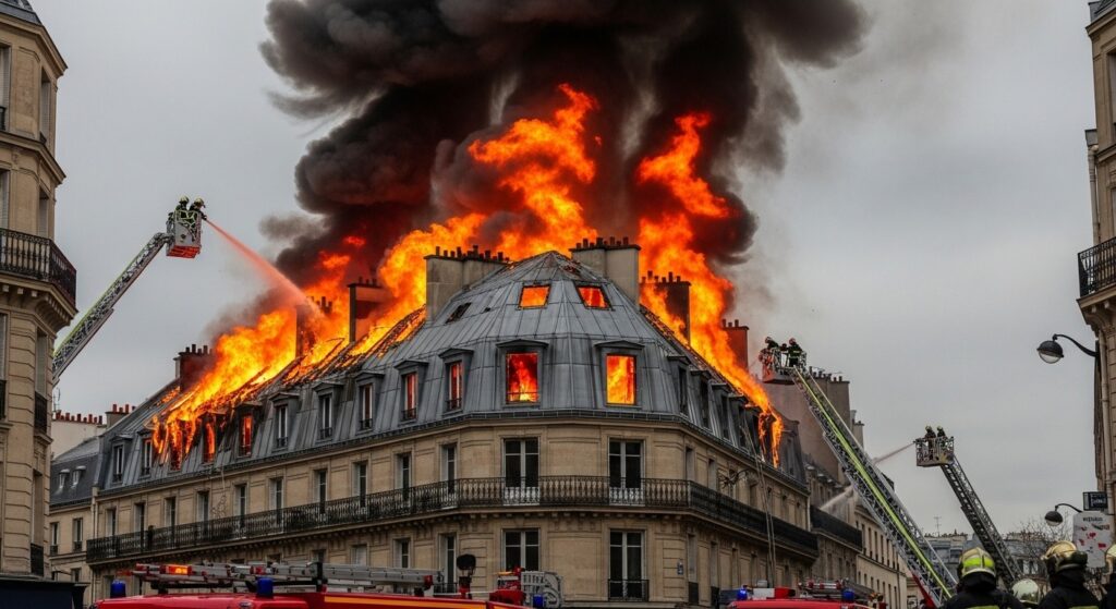 Incendie Rue de Turbigo à Paris : 600 m² de Toit Ravagés
