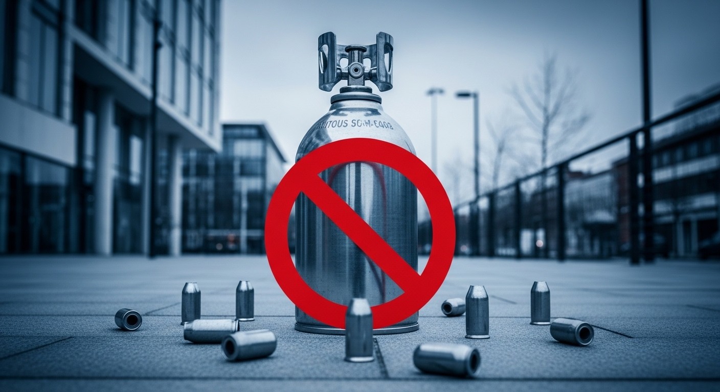 L'Union européenne prévoit d'interdire les grandes bonbonnes de protoxyde d'azote dès février 2027 pour lutter contre l'usage récréatif dangereux du gaz hilarant. Découvrez les risques santé et les enjeux.