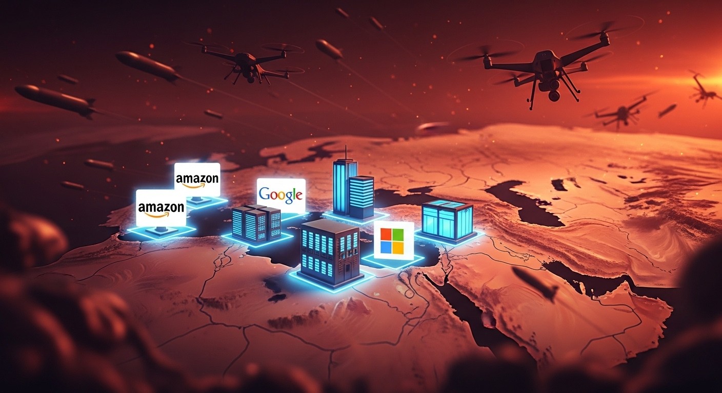 L'Iran désigne Amazon, Google, Microsoft comme cibles potentielles dans le Golfe après des frappes. Escalade vers une guerre des infrastructures ? Analyse des risques pour la tech.