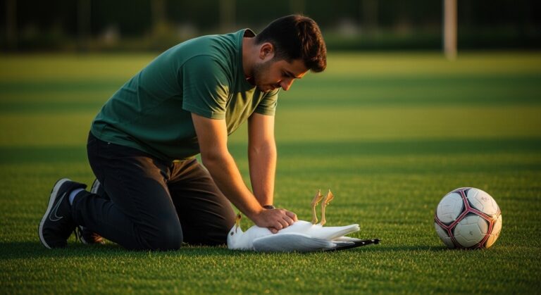 Joueur Turc Réanime Mouette sur Terrain de Foot