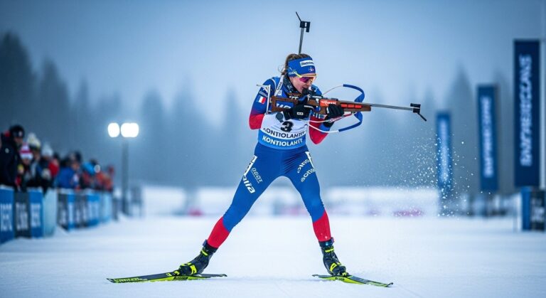 Julia Simon Triomphe à Kontiolahti en Mass-Start