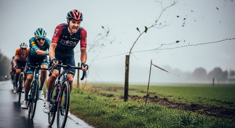 Kévin Vauquelin Piégé par une Bordure à Paris-Nice 2026