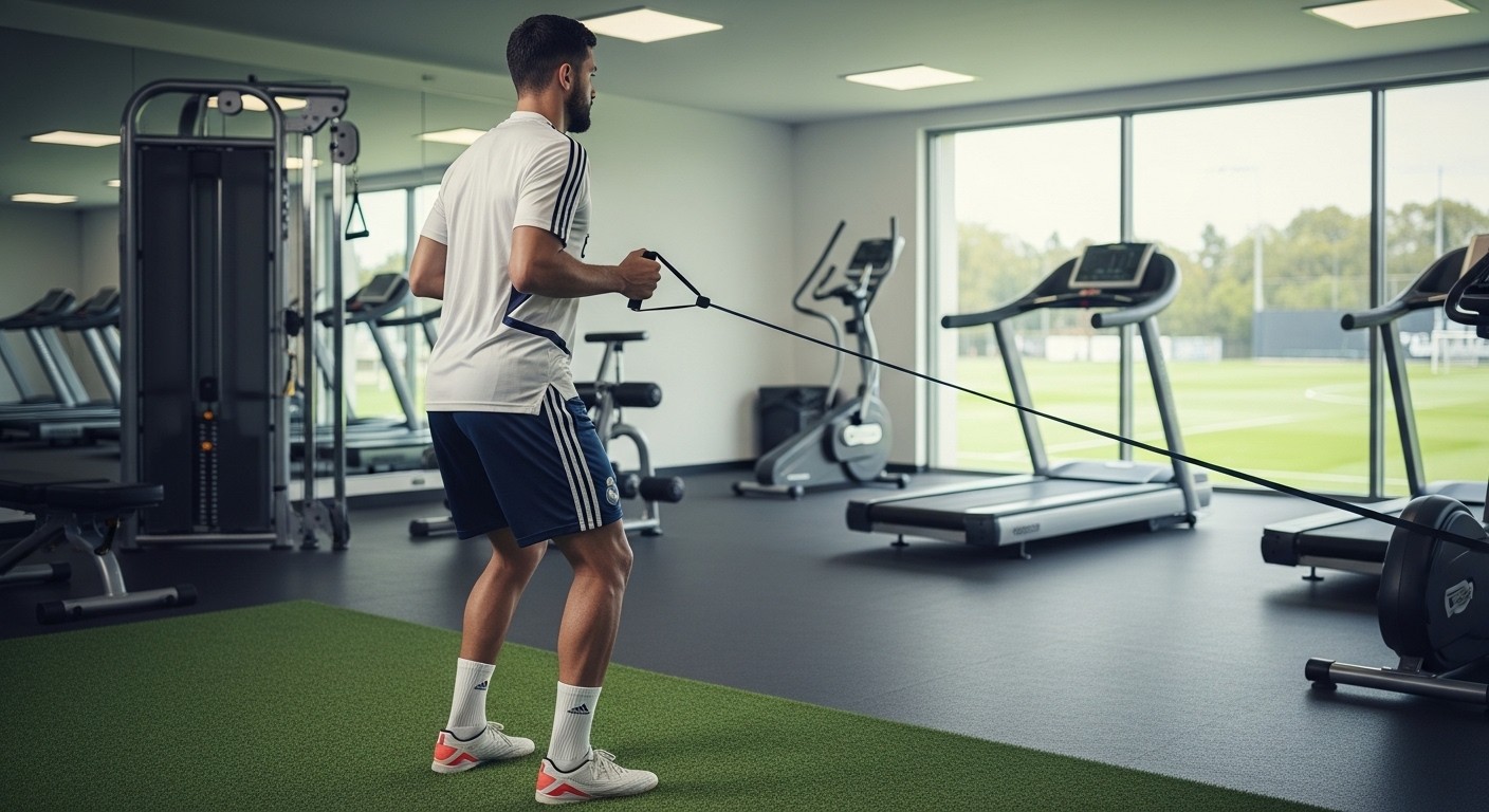 Kylian Mbappé de retour à Madrid pour soigner son entorse au genou gauche. Séances intensives et objectif Coupe du monde 2026 : suivez l'évolution de sa blessure et son retour espéré.