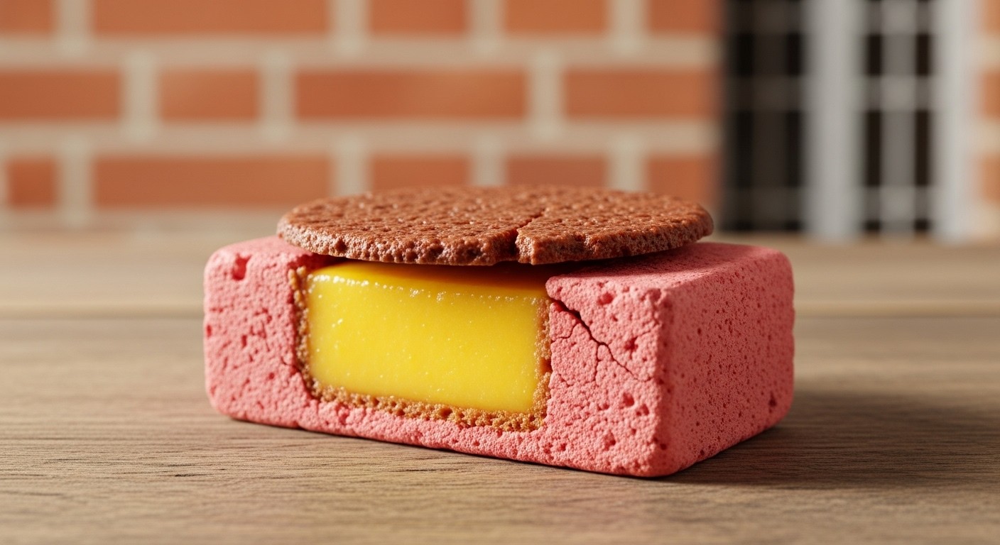 Découvrez La Briquole, le gâteau en forme de brique rose qui veut devenir l'emblème sucré de Toulouse, comme le cannelé pour Bordeaux. Une création artisanale audacieuse et savoureuse à tester absolument !