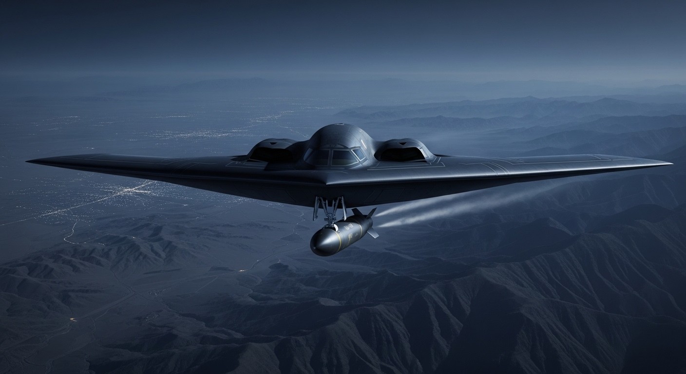 Découvrez le B-2 Spirit, bombardier furtif américain capable de frapper des bunkers profonds avec la GBU-57. Son rôle clé dans les opérations en Iran expliqué en détail.