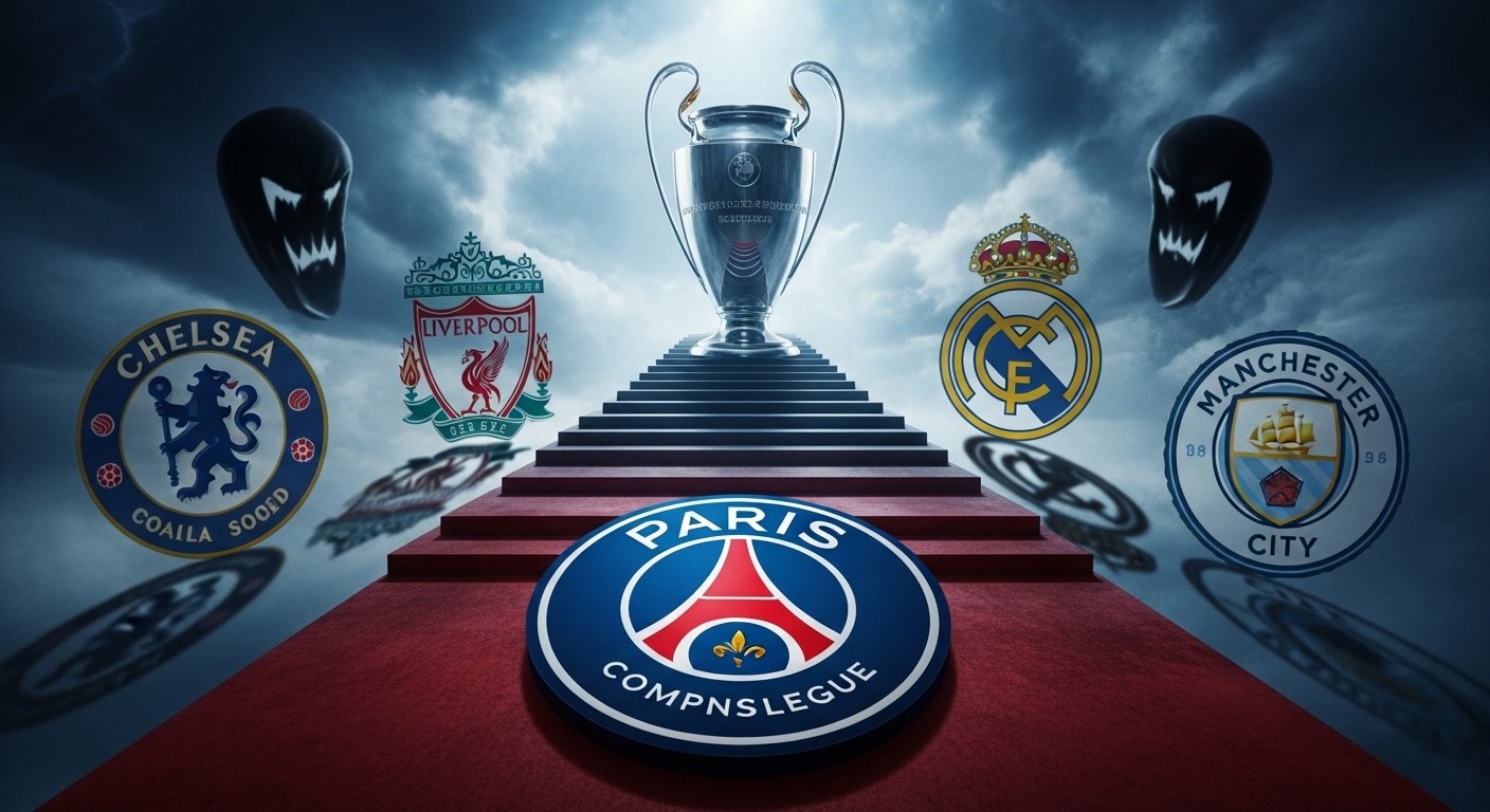 Découvrez le parcours potentiel du PSG en Ligue des champions 2026 : Chelsea en 8es, Liverpool ou Galatasaray en quarts, Real ou City en demies. Un chemin explosif !