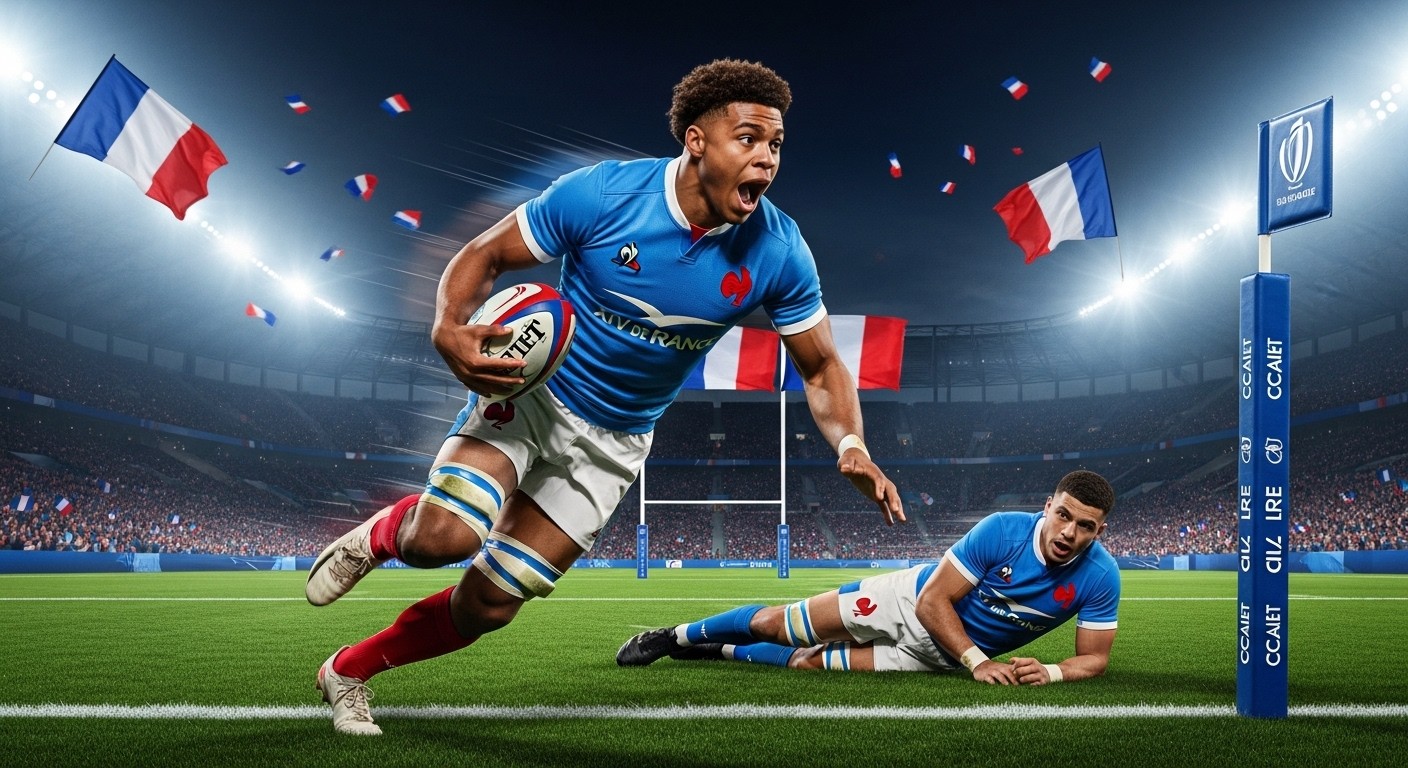 Découvrez comment Louis Bielle-Biarrey a affolé les compteurs avec 4 essais contre l'Angleterre, battant des records vieux de décennies et dominant le Tournoi des Six Nations 2026. Une fusée tricolore inarrêtable !