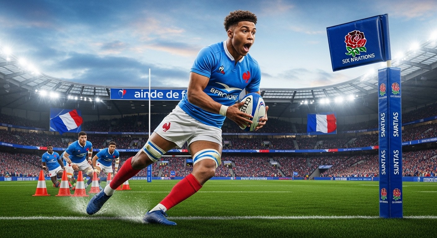Découvrez comment Louis Bielle-Biarrey a inscrit 4 essais contre l'Angleterre (48-46) et battu le record d'essais en Six Nations 2026. Un festival inoubliable !