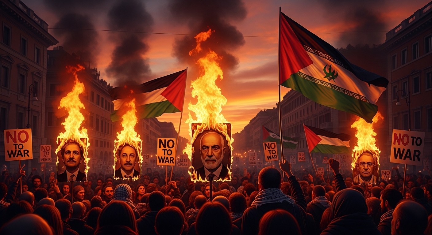 Découvrez pourquoi des milliers d'Italiens ont brûlé des portraits de Meloni, Trump et Netanyahou à Rome. Entre réforme judiciaire controversée et opposition à la guerre au Moyen-Orient, une mobilisation qui interpelle.