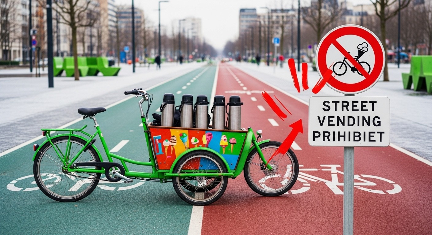À Mantes-la-Jolie, ville engagée pour le vélo, un règlement interdit le commerce ambulant en triporteur. Un paradoxe qui frustre les entrepreneurs et questionne l'animation des quartiers. Décryptage complet.