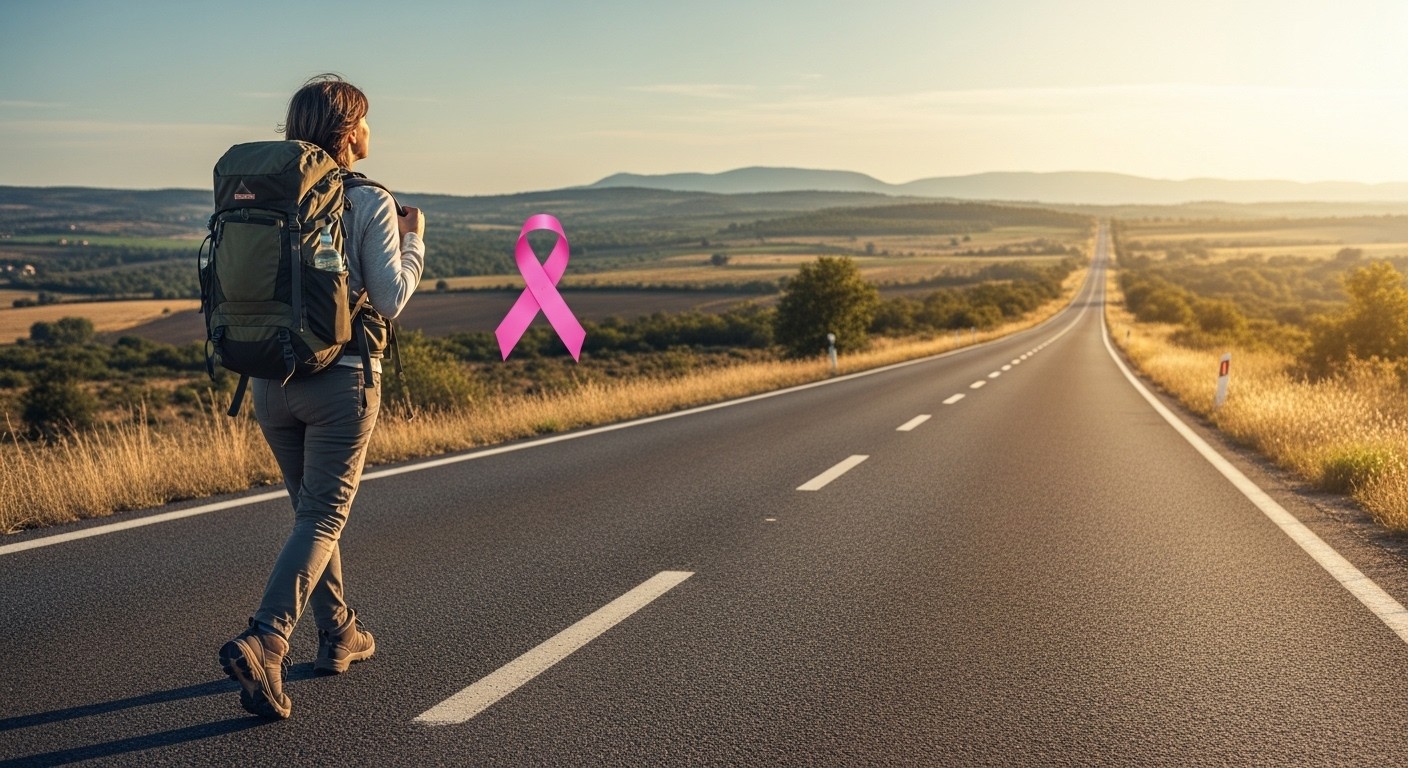 Découvrez l'histoire touchante d'une femme de 48 ans qui parcourt 1200 km à pied de Beauvais à Alger pour honorer sa famille disparue du cancer et sensibiliser à la lutte contre cette maladie.