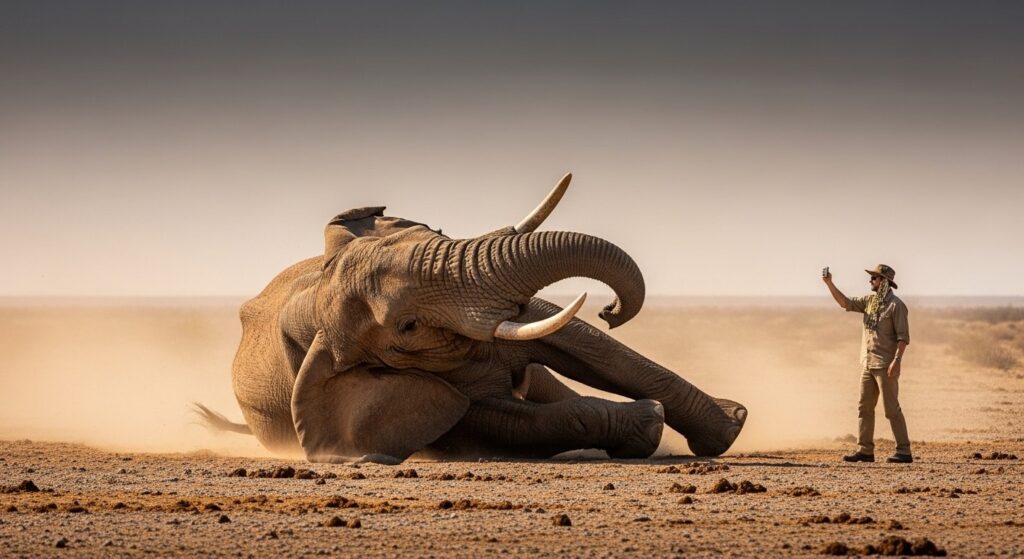 Mère Tuée par Éléphant en Namibie : Le Selfie Fatal