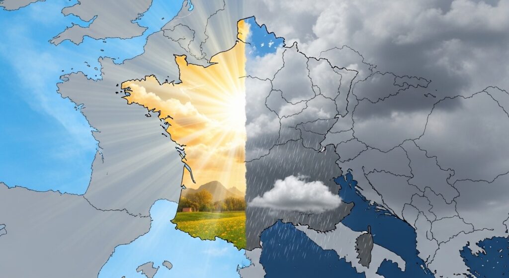Météo Week-end : Soleil au Nord, Pluies au Sud