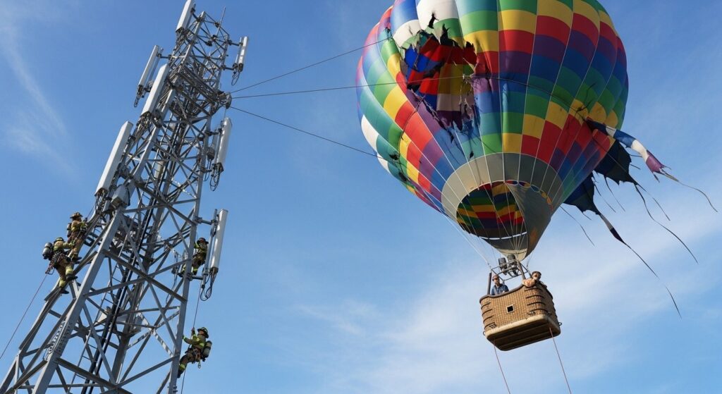 Montgolfière Accrochée à 300 M : Sauvetage Haletant au Texas