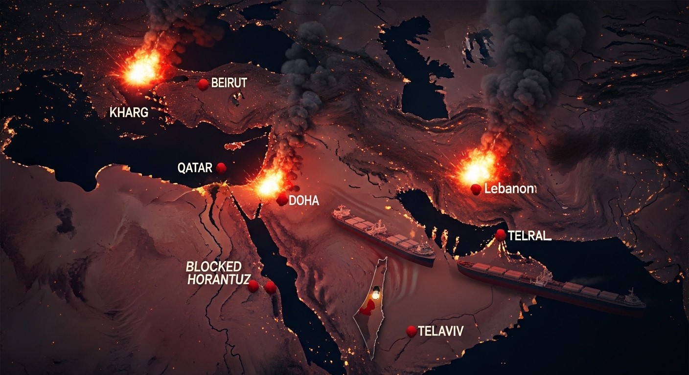 Frappes sur Qatar, Liban, Iran et Israël : le conflit au Moyen-Orient s'intensifie avec impacts pétroliers mondiaux. Bilan humain lourd et escalade militaire.