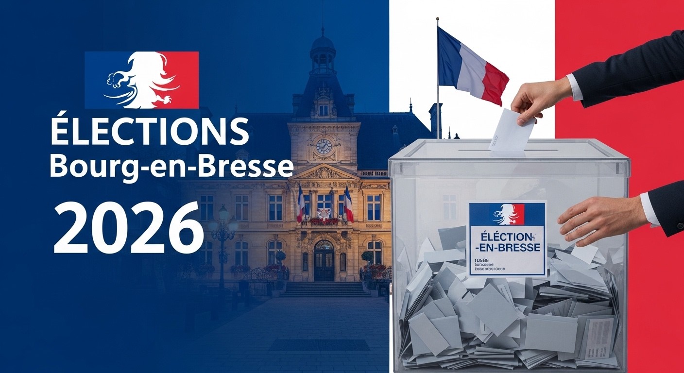 Découvrez les résultats détaillés du 1er tour des municipales 2026 à Bourg-en-Bresse : victoire écrasante dès le premier tour, scores des listes, participation en hausse et comparaison avec 2020. Analyse complète.
