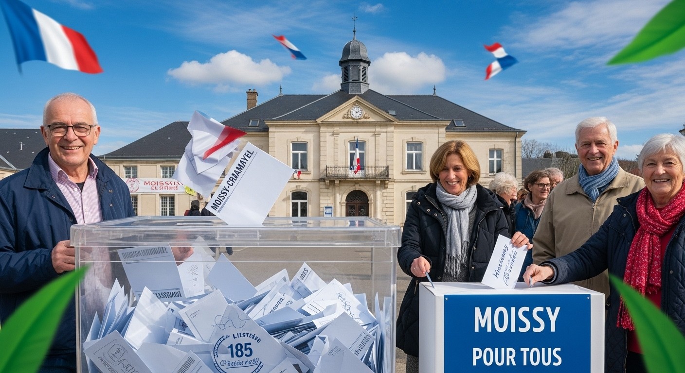 Découvrez les résultats détaillés des municipales 2026 à Moissy-Cramayel : Line Magne réélue largement dès le premier tour avec 53,45 %, participation en hausse et analyse des enjeux locaux.