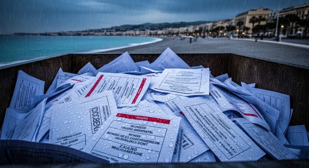 Municipales 2026 à Nice : Bulletins Ruined par la Pluie à la Veille du Vote