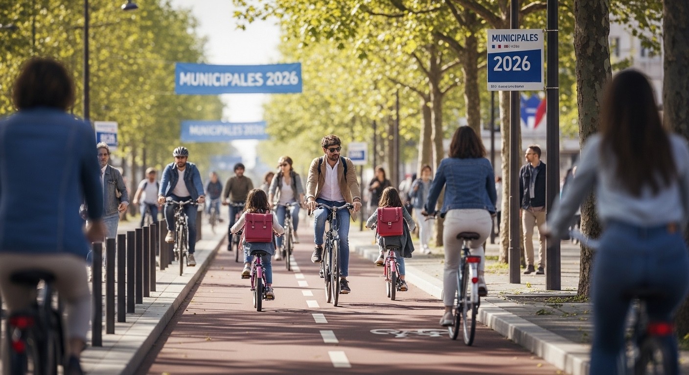 Découvrez la plateforme qui recense les propositions des candidats aux municipales 2026 pour développer le vélo en Île-de-France. Sécurité, pistes cyclables, stationnement : qui s'engage vraiment ?