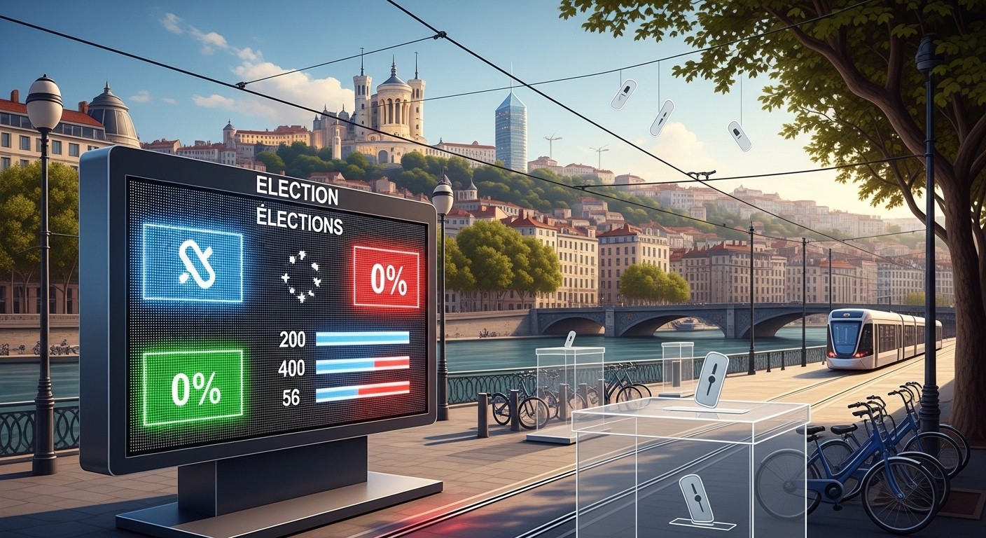 Découvrez pourquoi Jean-Michel Aulas domine les sondages à Lyon pour les municipales 2026 avec 45% au 1er tour face à Grégory Doucet. Analyse complète et projections second tour.
