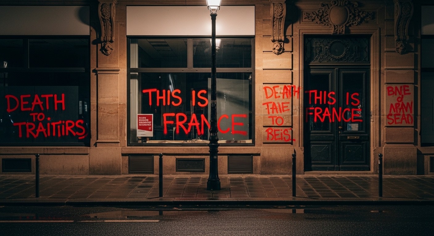 Des tags violents comme « À mort les traîtres » visent la maire de Strasbourg en pleine campagne 2026. Menaces intolérables qui secouent la démocratie locale. Plainte déposée.