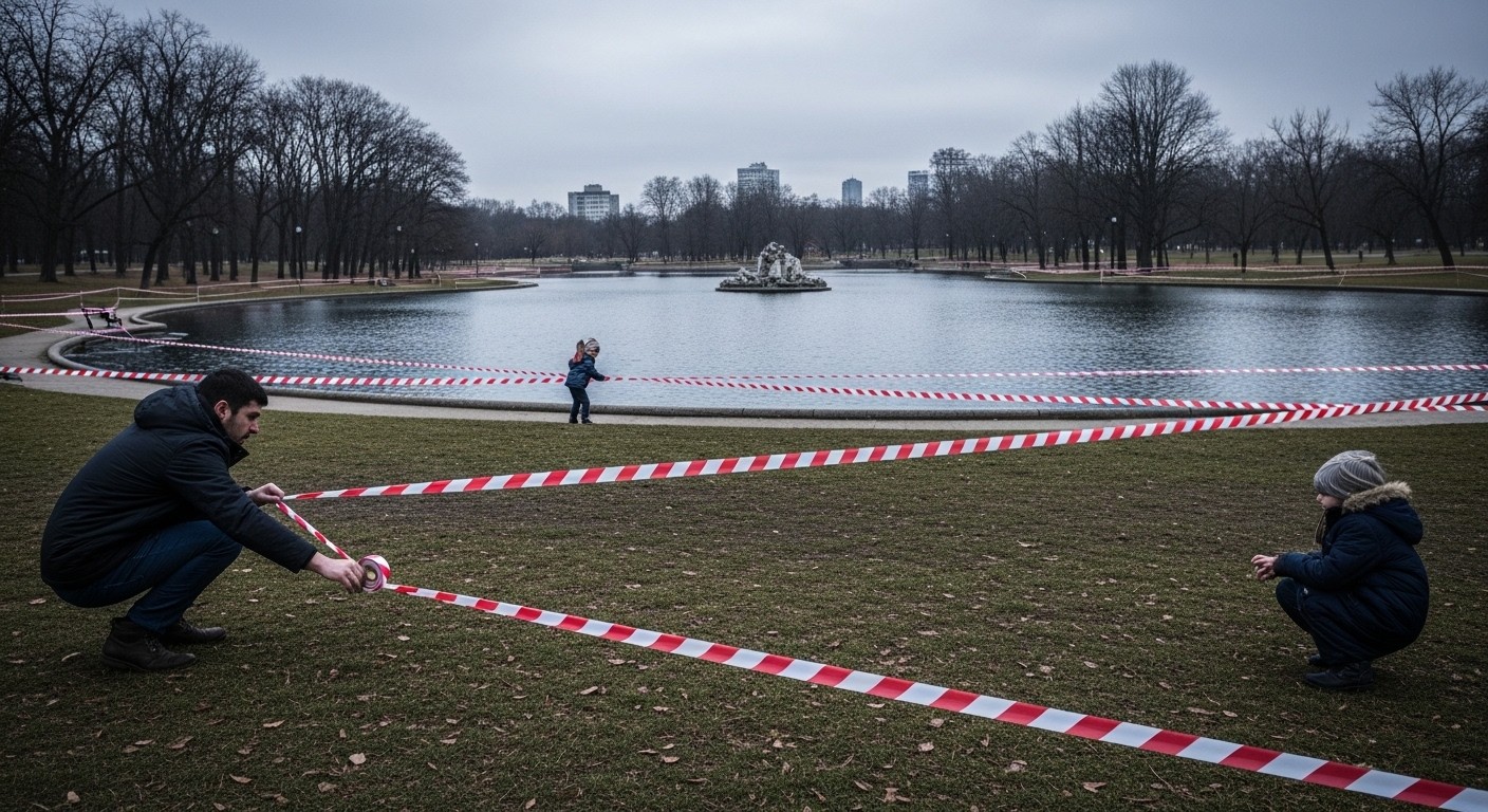 À Orly, les proches des deux enfants noyés dans un parc municipal posent eux-mêmes un balisage pour alerter sur le danger. Pétition lancée, mairie tarde à agir : que faire pour éviter d'autres drames ?