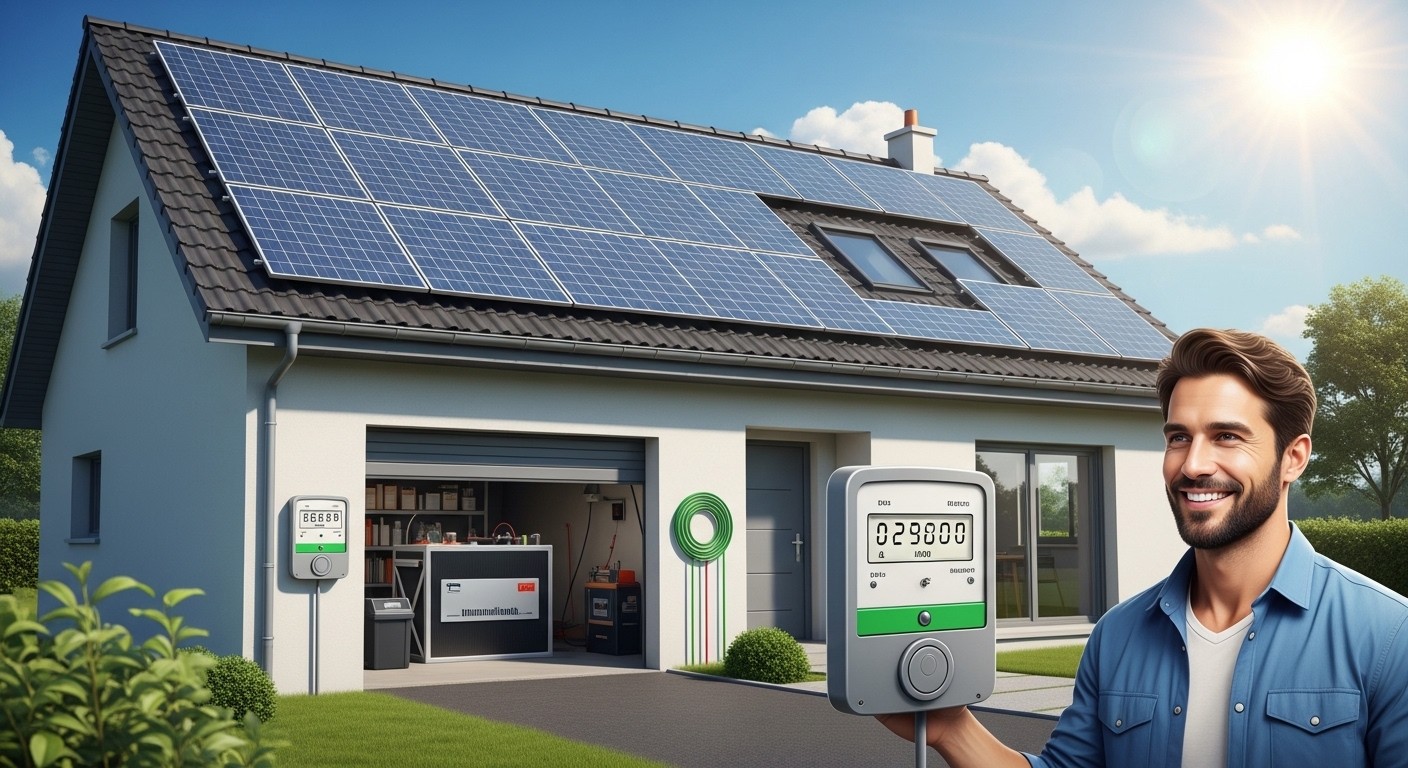 Découvrez comment un particulier a divisé sa facture d'électricité par deux grâce aux panneaux solaires et batteries de stockage. Autonomie, économies et aides en 2026.